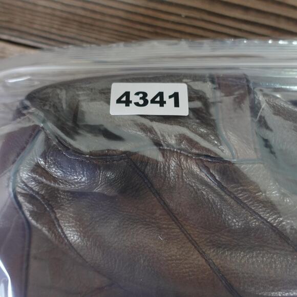 Vintage Fossil Handbag Leather Brown Patchwork Stitch Satchel Keyhole Boho 90s - Picture 15 of 15